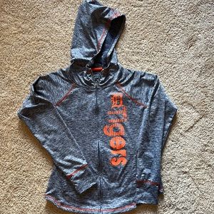Womens Detroit Tigers zip up dry fit hoodie medium